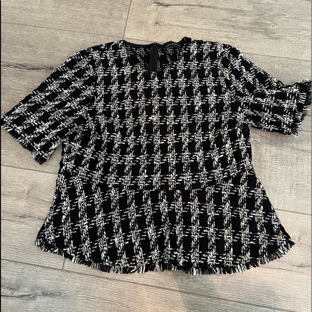 Zara tweed top
